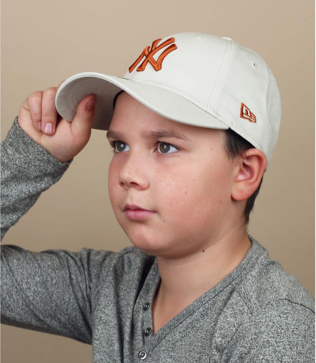  Casquette Kids League Ess NY 940 stone toffee